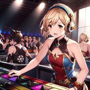 ハードコアの日なのでAIイラストでDJジータちゃんを生成してみた。