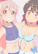 水着な姉妹
