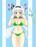 水着姿でキメる妖夢ちゃん