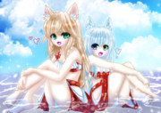 VRSNSで海水浴