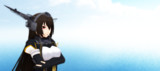 駆逐艦が遠征していくのを眺めてる長門