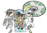 スプラトゥーン3　NEWカラストンビ部隊　色鉛筆塗り