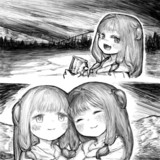 冬キャンプを満喫している琴葉姉妹