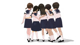 鎌女夏服後ろ姿