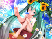 【ちびミクちゃん萌えリンク】足裏さんも いっしょだよっ♡