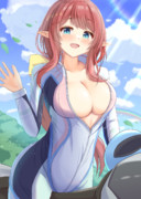 ライダースーツのミサトさん