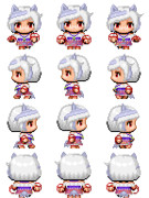 三頭慧ノ子 RPGツクールMV歩行グラフィック