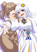 ささらさんとあかりちゃん衣装チェンジ