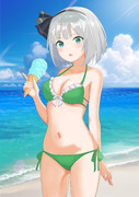水着の妖夢ちゃん