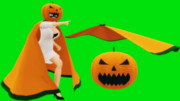 【MMDアクセサリ配布】かぼちゃマスクとマント2
