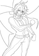ジャージ戦士アルハイゼン（線画）