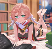 寝ころび読書