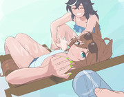 【ウマ娘】シビエス海水浴（途中）