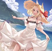 トプロと海デート