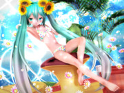 【ちびミクちゃん萌えリンク】美脚を魅せちゃう…♡