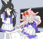 カフェ「トレーナーさんがまた光ってます」