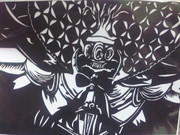 魔女になった美樹さやかを切り絵にしてみた