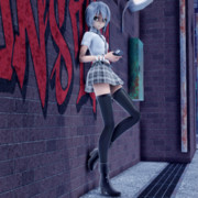 ミラー(アメスク)【MMDモデル配布あり】