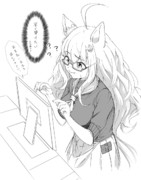 セルフレジと激闘を交わすハヤヒデさん