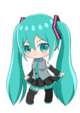 SDイラスト　初音ミクちゃん