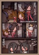 ライスとパーマーとゴルシが楽しそうでした