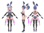 VRChatアバター用衣装「Bondage Bunny」デザイン