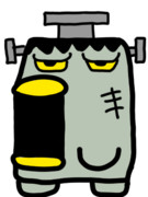 フランケンシュタインのゆるキャラです！