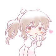 しーって している ささらちゃん。