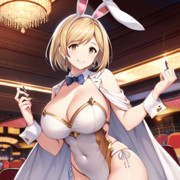 カジノでバニーガールするセージっぽいジータちゃんを生成してみた