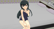 夜戦の自主練に励む朝潮さん【MMDセクシー静画祭2023】