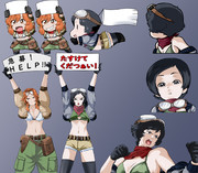 モジャクロ戦闘記第63回で使う立ち絵　新規＆描き直し編