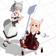 ユノアちゃんとReiちゃん【GIFアニメ】