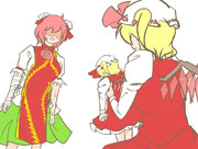 本日の華扇さん＆桃フランさん（問1747：文字無し版）