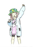 マジコスのリーフちゃん_色鉛筆塗り