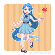 【艦これ】五月雨ちゃん（秋）【ドット絵】