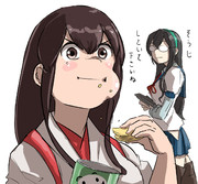 女の子に菓子を握らせると可愛さが3割増す　らしい