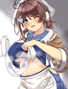 長鯨ちゃんからもホットタオル