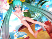 【ちびミクちゃん萌えリンク】元気よく♪広げちゃう…♡