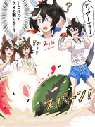 エースのスイカ割り(？)