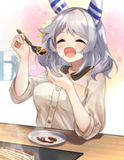 お食事中なミラ子ちゃん