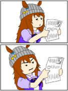 競バ新聞を読むナカヤマフェスタ