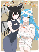 グラブル推しキャラ２人でハロウィンコスプレ