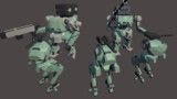 ◯◯秒後にまとめて爆散する逆脚ガードメカと2脚MT