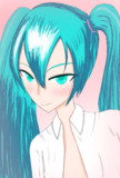 こっち見てるミクさん
