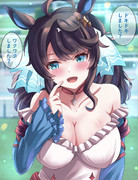 デアリングタクト ✕ ゼファー勝負服 ✕ マーチャン勝利ポーズ