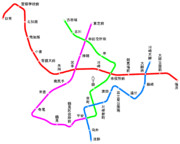 (架空)川崎市営地下鉄の路線図