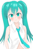 こっち見てるミクさん