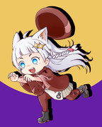 やせいのあかりちゃん