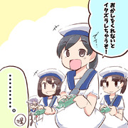 日振ちゃんたち　ハロウィンでいたずらする！