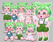 赤ちゃんずんだもん立ち絵素材